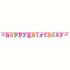 Fun At 1 Girl Happy Birthday Letter Banner