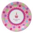 1st Birthday Cupcake Girl Party Paper Plates (Pack Of 18)