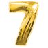 Golden Number 7 Foil Balloon - 24