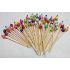 Premium Multi Colored Beads Toothpicks - Large (Pack Of 50)